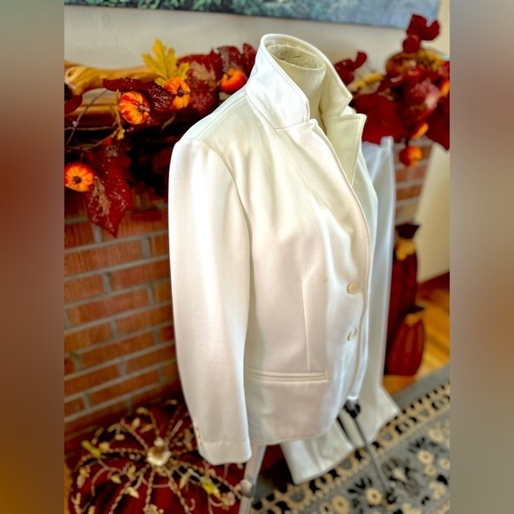 HOOPER WHITE VINTAGE POLYESTER PANTSUIT - Picture 8 of 9